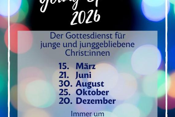 Termine für die Gottesdienste von Young Spirit