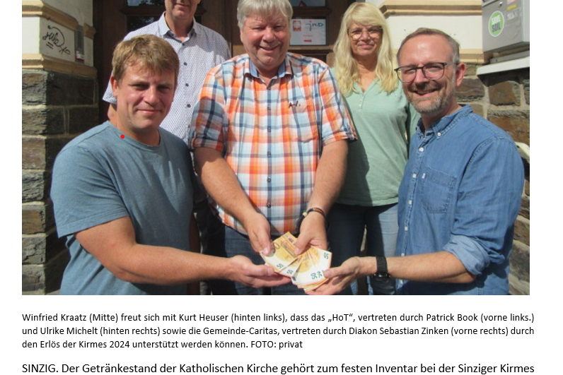 Aritkel Spende Kirmes Sinzig 2024