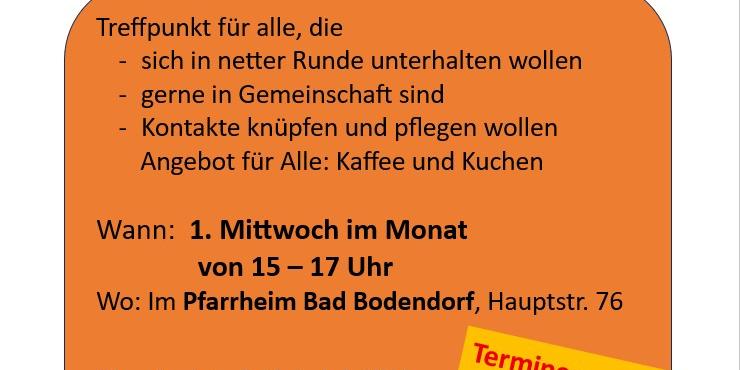 Begegnungscafe 2. Halbjahr