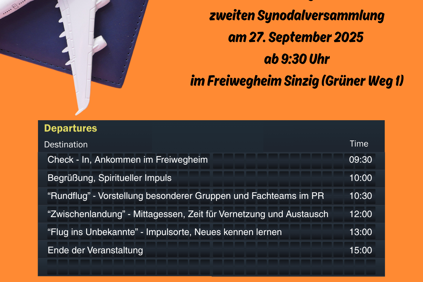 Plakat zweite Synodalversammlung 2025