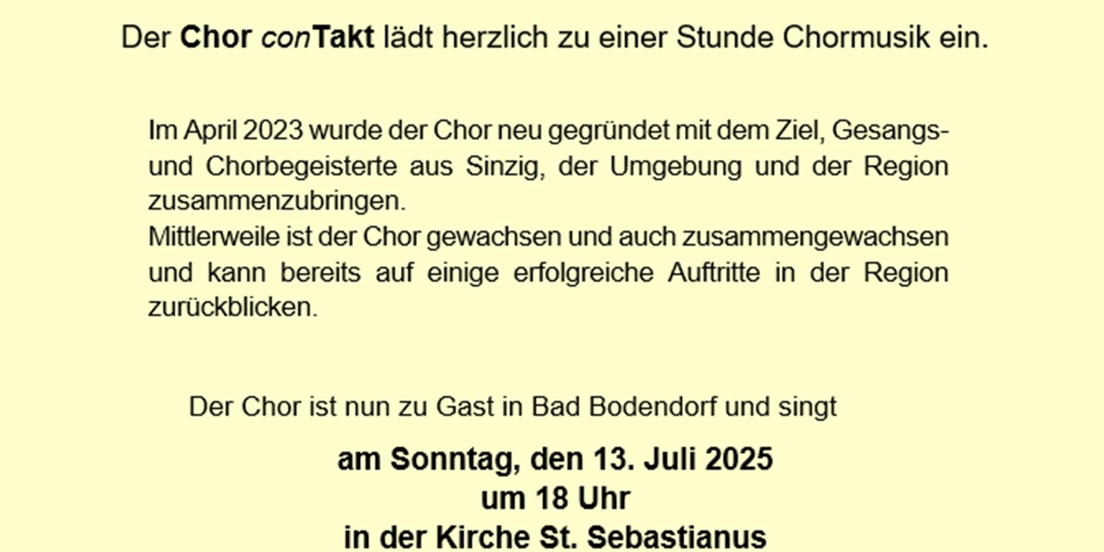 Flyer Konzert Juli 2025