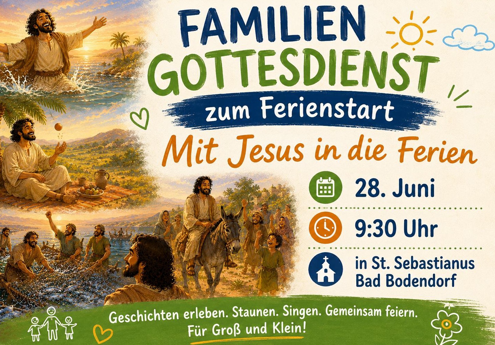 Plakat Familiengottesdienst 28.06. Bodendorf