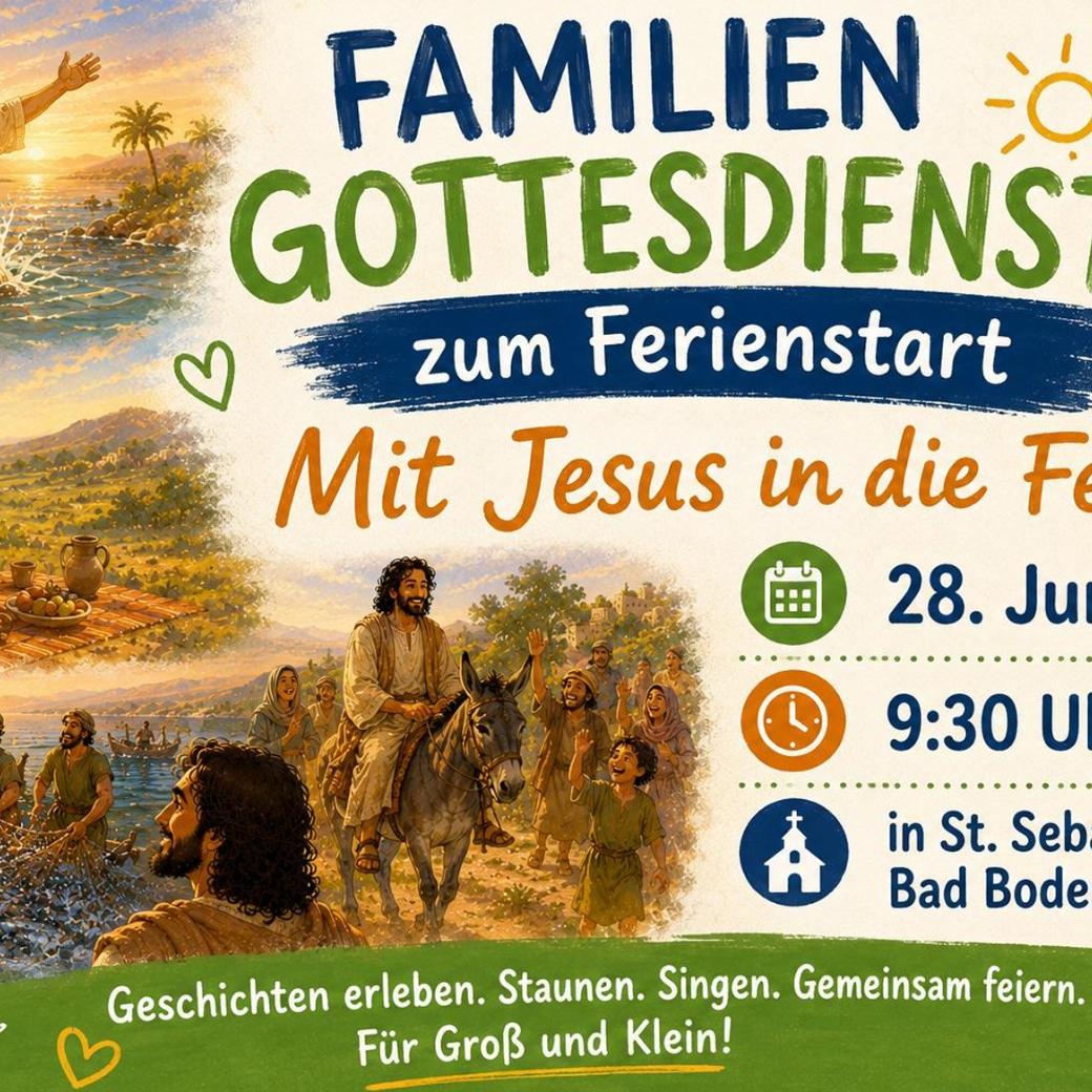 Plakat Familiengottesdienst 28.06. Bodendorf