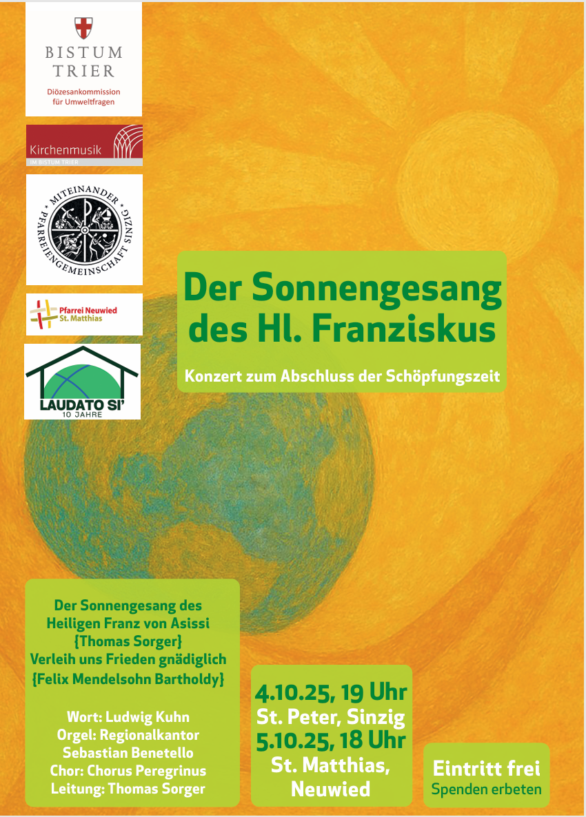 Plakat Der Sonnengesang des Hl. Franziskus